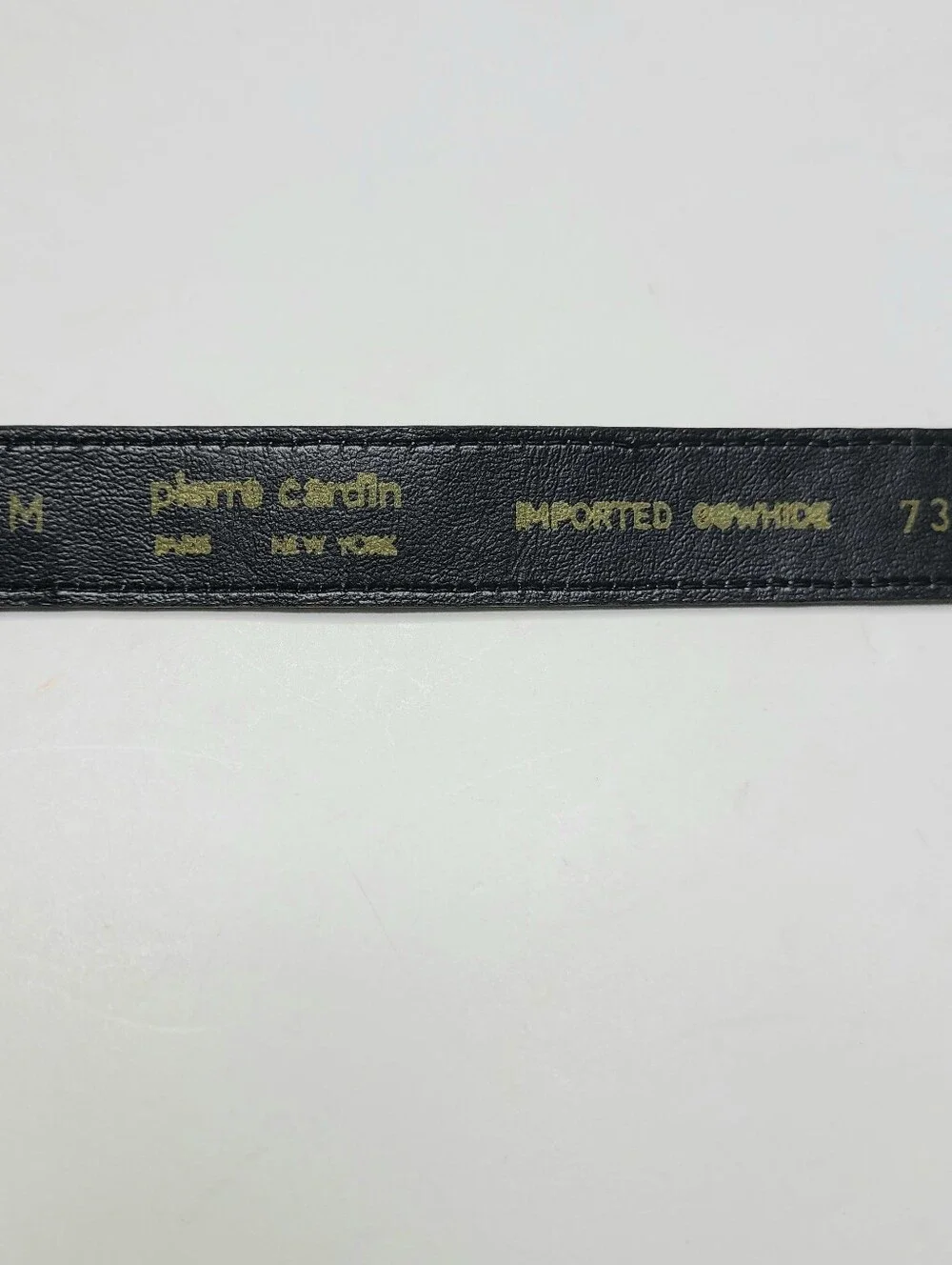Pierre Cardin Burgundy Imported Cowhide Skinny Vintage Belt
